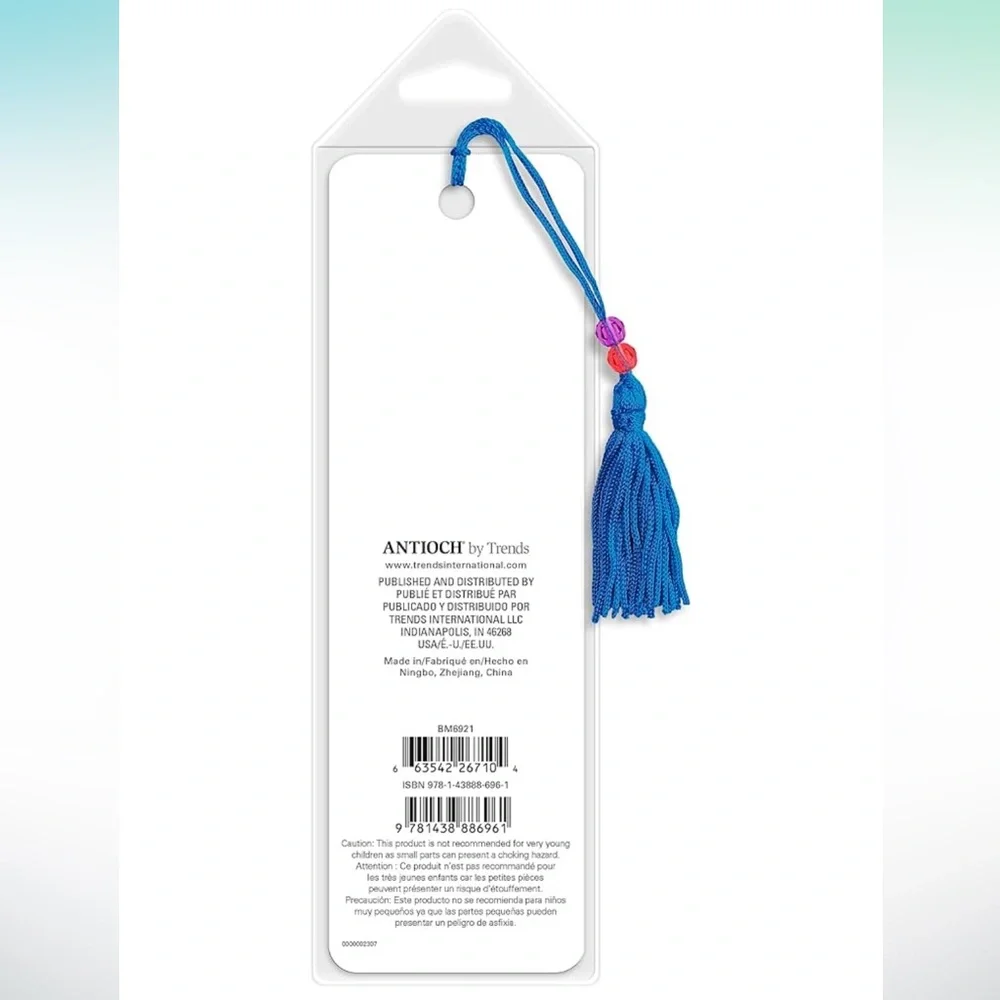 NWT I HAVE NO SHELF CONTROL Colorful Bookshelf Bookmark with Tassel